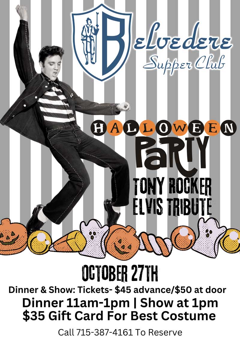 Elvis graphic for Halloween Party October 27 2024