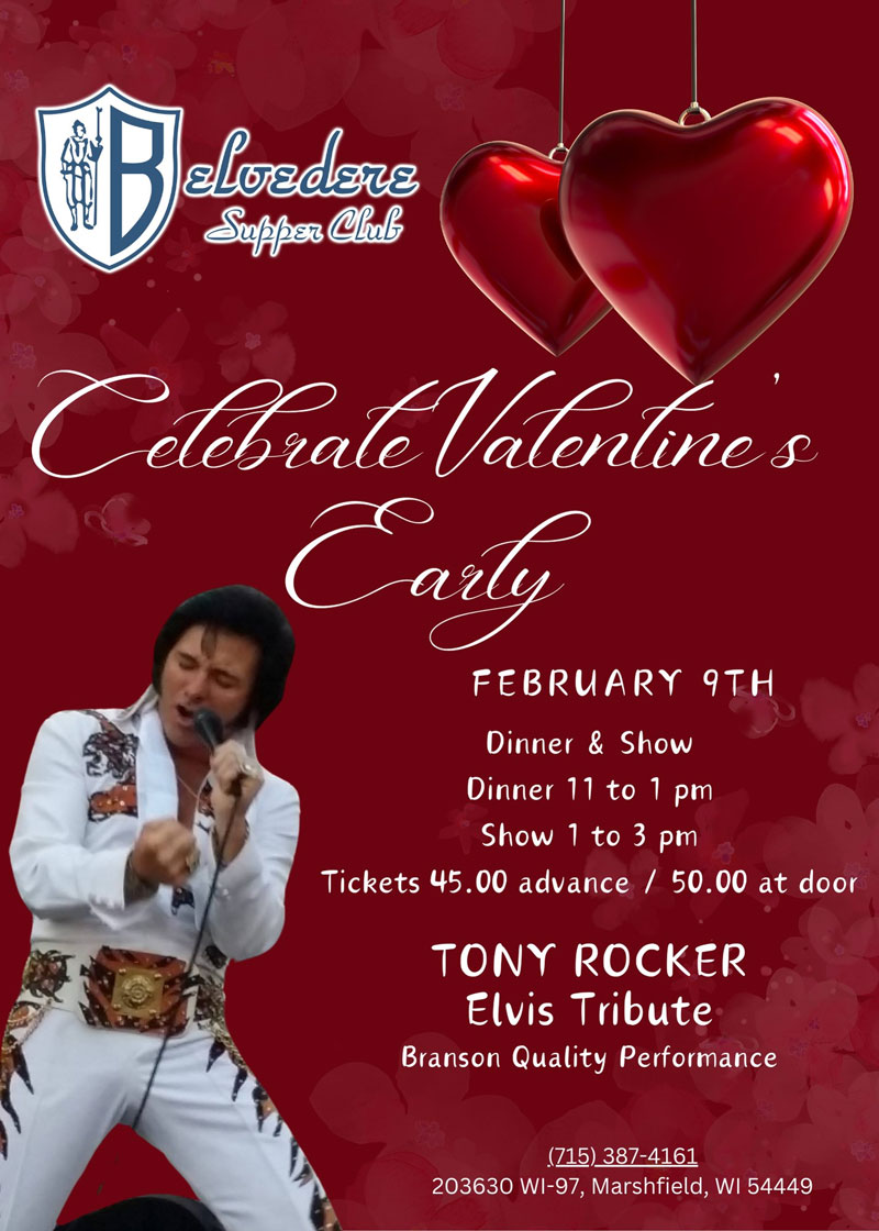 Elvis Tony Rocker on Valentines Day